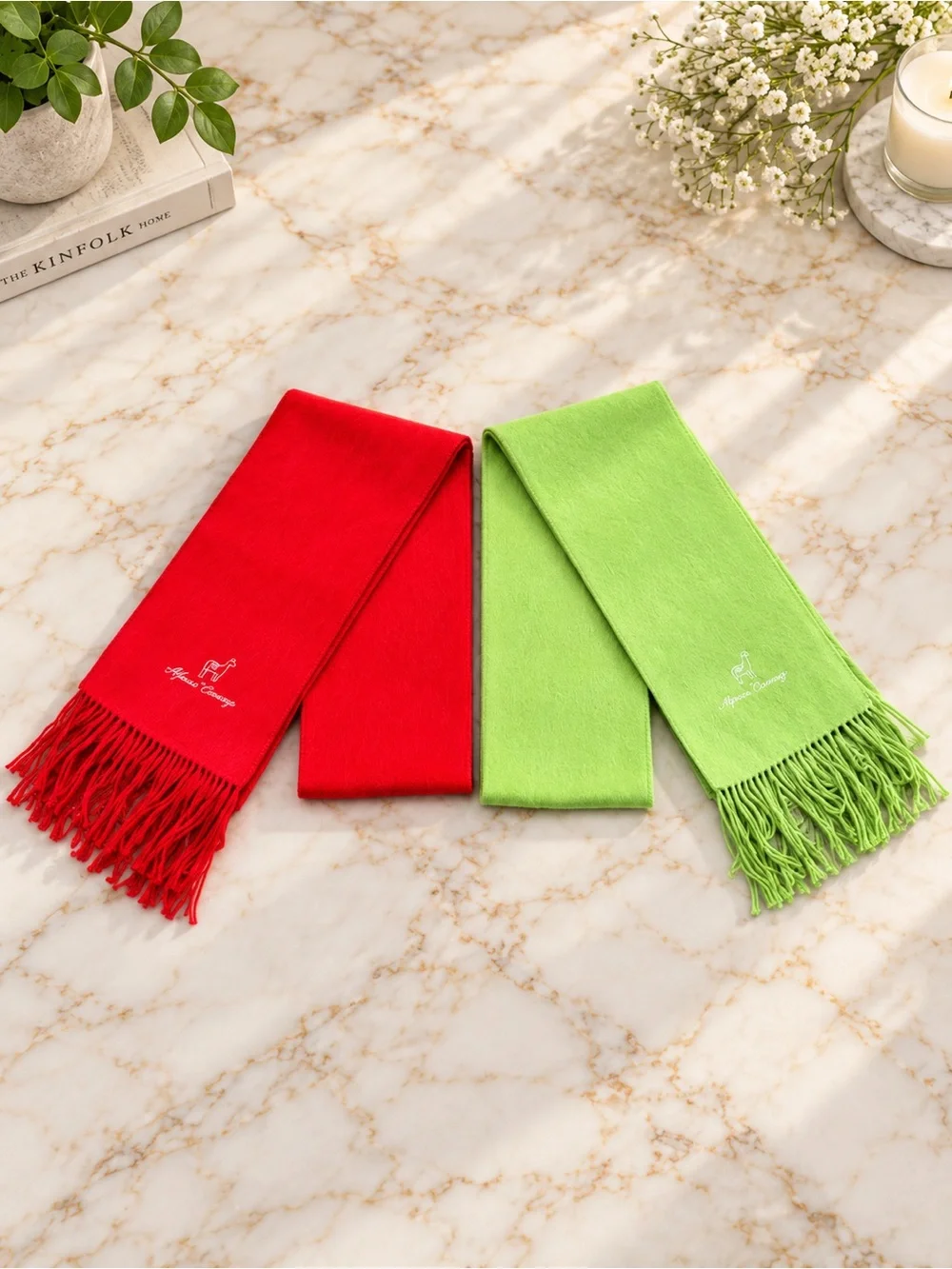Germany Made 100% Alpaca Camargo Cashmere Scarfs